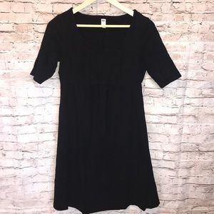 WOMENS MATERNITY BLACK DRESS
